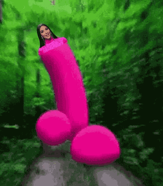 Kim Kardashian Pink Dildo GIF