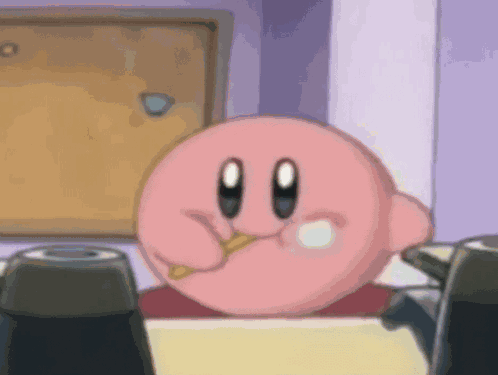 Kirby Brush Teeth GIF