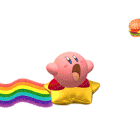 Kirby Eating Food Sticker