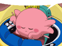 Kirby Kirby Typing Sticker