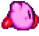 Kirby Running Sticker