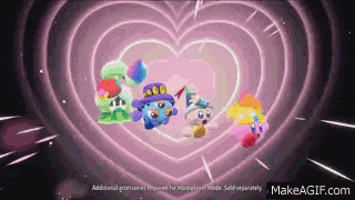 Kirby Star Allies Friend Train GIF