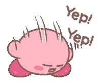 Kirby Yep Sticker
