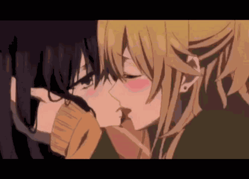 Kiss Anime Couple Couple Anime GIF