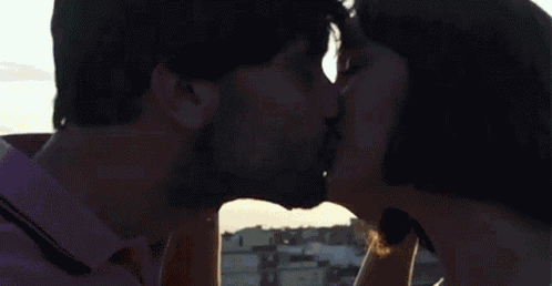 Kissing Couple GIF