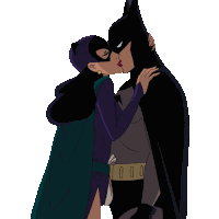 Kissing Each Other Catwoman Sticker