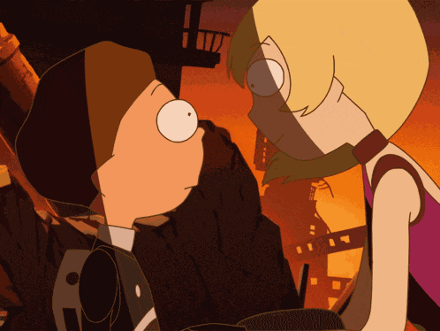 Kissing Morty GIF