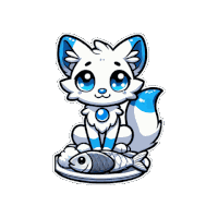 Kitsune Cute Sticker