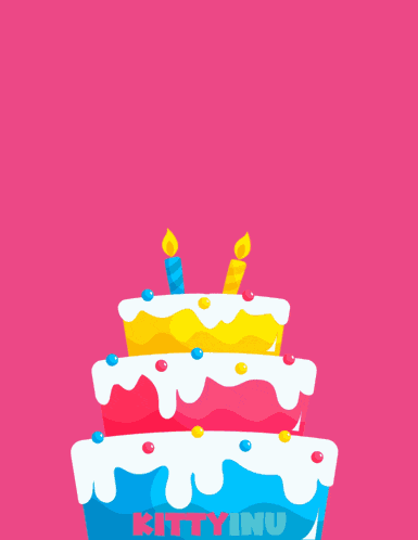 Kitty Inu Happy Birthday GIF