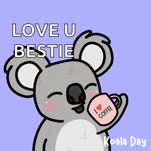 Koala Day I Love Coffee GIF