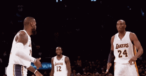Kobe Bryant Lebron James GIF