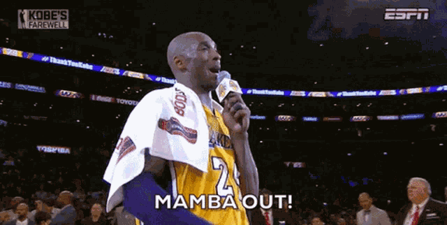 Kobe Bryant Mamba Out GIF