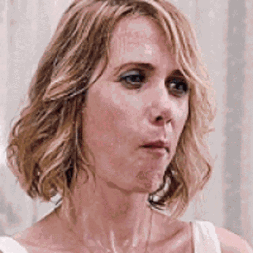Kristen Wiig Sweating GIF