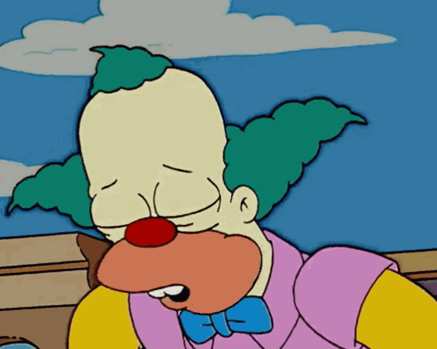 Krusty The Clown Contact Lenses GIF