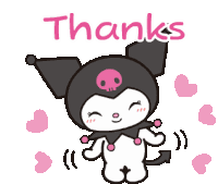 Kuromi Thank You Sticker