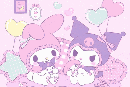 Kuromi X Melody Cute Meme