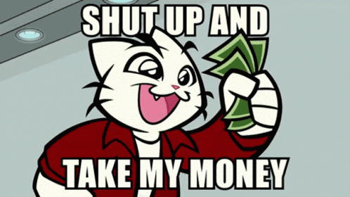 Kuroneko Kurogami Neko Mascot Mascota Gato Gatete Shut Up And Take My Money Fry Futurama GIF
