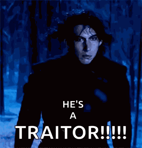 Kylo Ren Traitor GIF