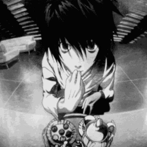 L Lawliet Death Note GIF