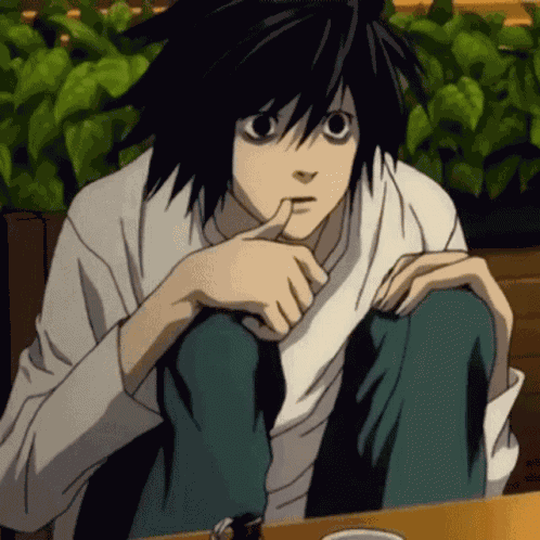 L Lawliet Death Note GIF