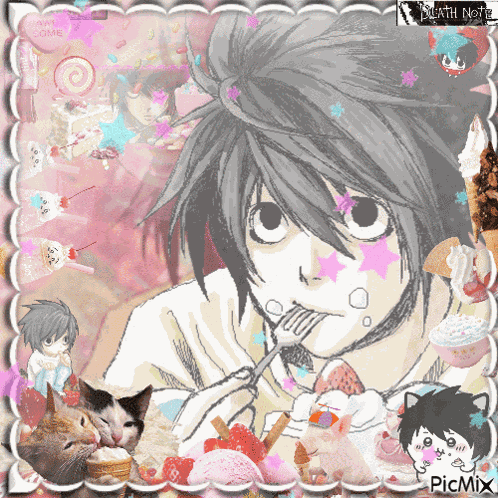 L Lawliet Death Note GIF