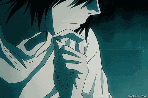L Lawliet L Death Note GIF