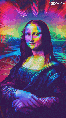 La Jocond Mona Lisa GIF