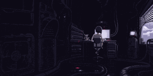 Lain Computer GIF