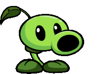 Lanzaguisantes Plantas Vs Zombies Sticker