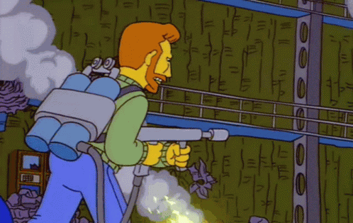 Lanzallamas Simpsons GIF