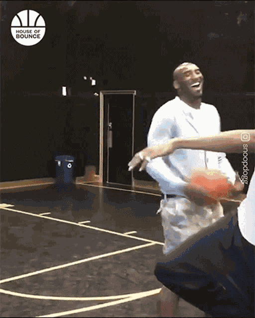 Laughing Kobe Bryant GIF