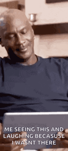 Laughing Michael Jordan GIF