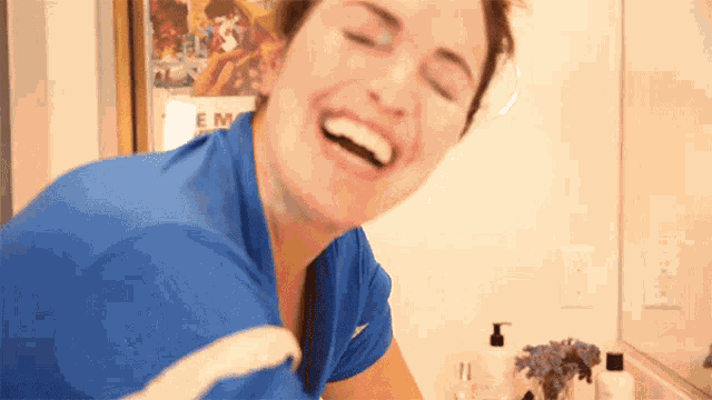Laughing Sharzad Kiadeh GIF