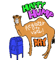 Lcv Happy Hump Day Sticker