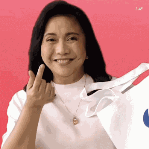 Leni Robredo Finger Heart GIF