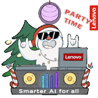 Lenovo Xmas Sticker