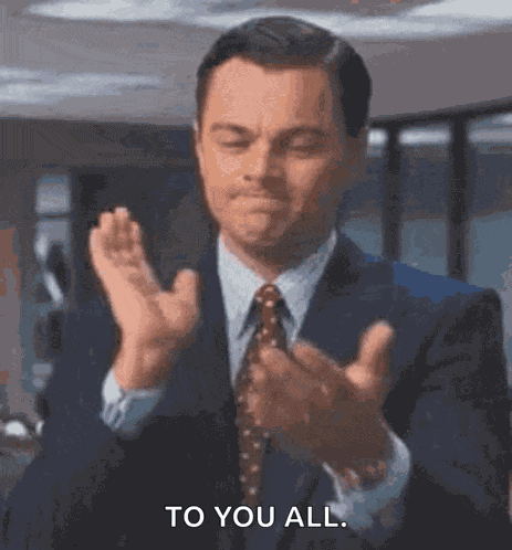 Leonardo Di Caprio Clapping GIF