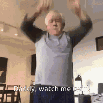 Leslie Jordan Daddy Watch Me Twirl GIF