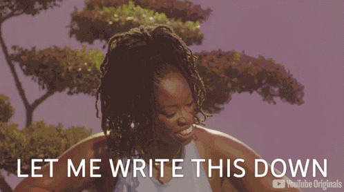 Let Me Write This Down Ashley Akunna GIF