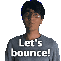 Lets Bounce Leave Sticker