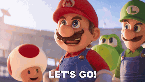 Let'S Go Mario GIF