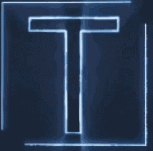 Letter T Glowing GIF
