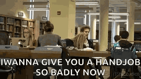 Library Prank GIF