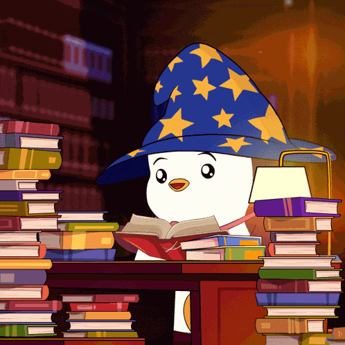 Library Reading GIF