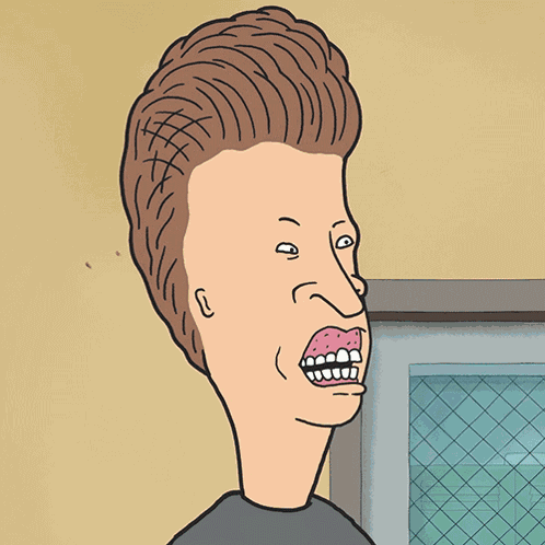 Licking My Teeth Butt-head GIF