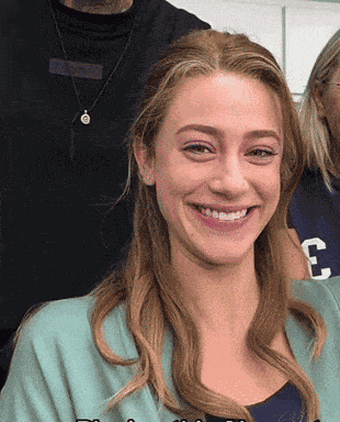 Lili Reinhart Giggle GIF