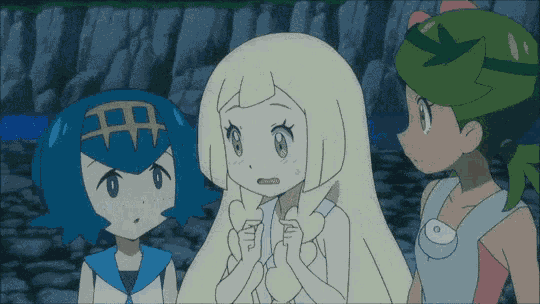 Lillie Blushing GIF