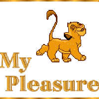 Lion King My Pleasure Sticker