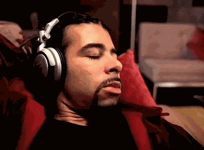Listening-to-music Discman GIF