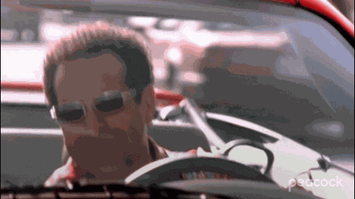 Listening To Music While Driving Adrian Monk GIF